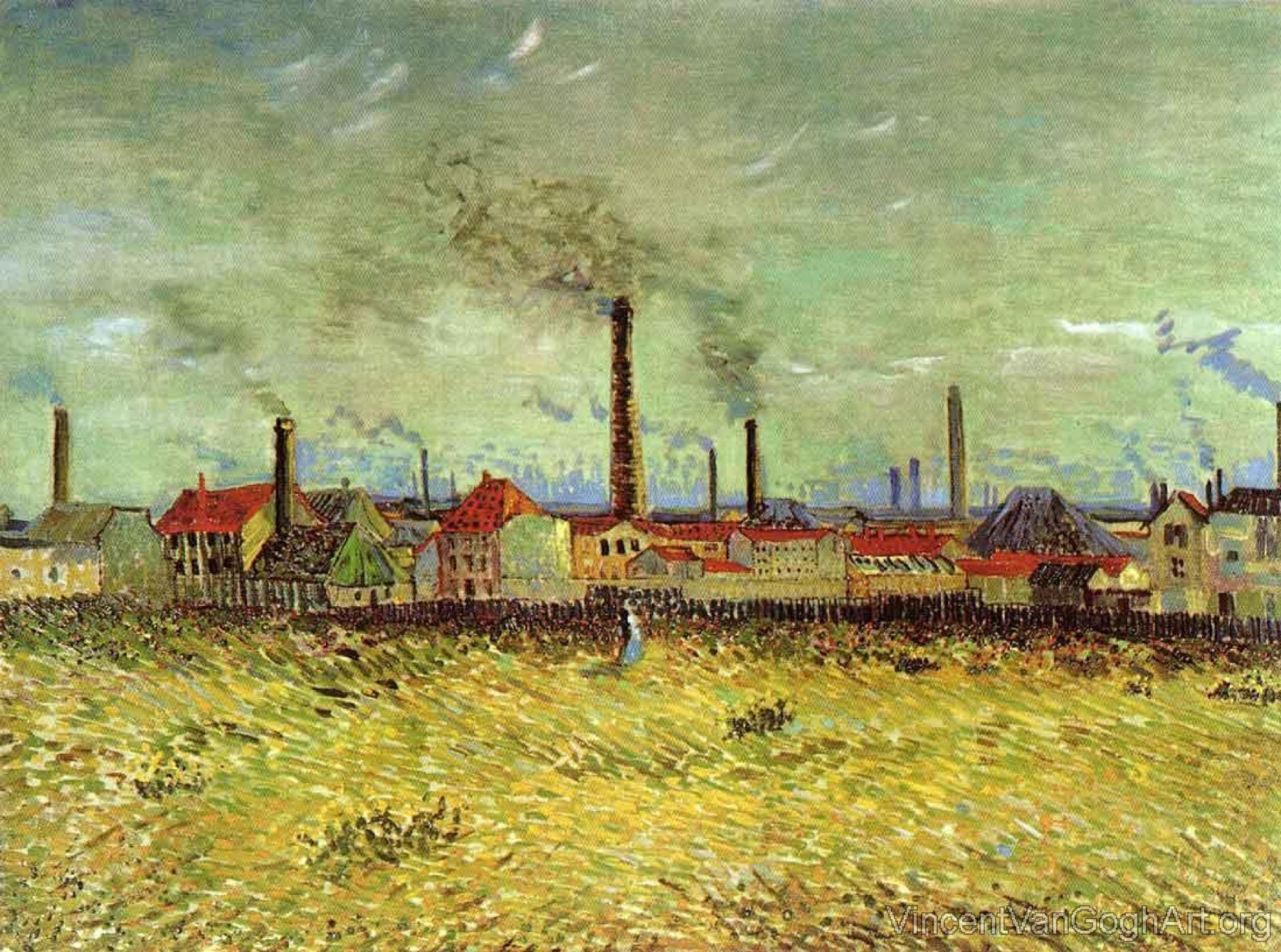 Factories at Asnieres Seen from the Quay de Clichy